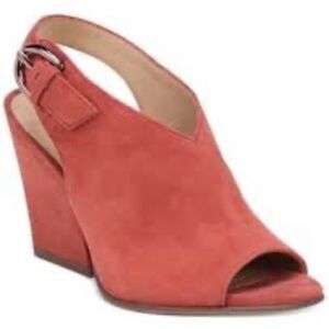 Naturalizer Shae Women's‎ Peep-Toe Coral Suede Shoes  Sz 9